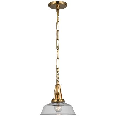 Подвесной светильник Visual Comfort Layton, латунь и стекло CHC5460AB-CG