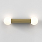 Настенный светильник Astro Lighting Ortona Twin матовый брашированный латунь — фото 3