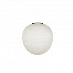 FN244045N_10 Foscarini Rituals настенный светильник с крупным плафоном белого цвета и графитовой арматурой