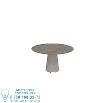 СТОЛ CONIX КРУГЛЫЙ Ø 120CM НИЗКАЯ ОБЕДЕННАЯ МАЛЕНЬКАЯ НОГА БЕТОН ЦЕМЕНТ СЕРЫЙ - СТОЛЕШНИЦА CERAMIC TERRA MARRONE Royal Botania