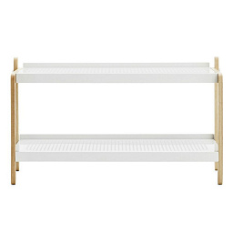 601060 Normann Copenhagen Sko полка для обуви белого цвета с деревянными элементами