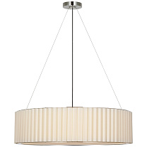 Palati Extra Large Hanging Shade полированный никель с льняным абажуром
