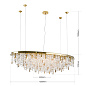 LU 2517/120x45 gold Crystalriver Orion подвесная хрустальная люстра — фото 6
