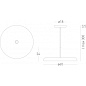 ZR33138L27 Lumen Center Zero 60 SP LED крупная круглая люстра красный кирпичный — фото 3