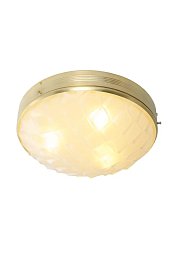 PP-148 Patinas lighting Macaron плоский светодиодный потолочный светильник с рельефным стеклом, Ø30 см