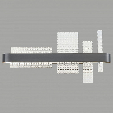 накладной потолочный светильник прямоугольной формы с перфорированным корпусом