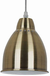 A2054SP-1AB Arte Lamp Braccio подвесной светильник с купольным плафоном золотистого цвета