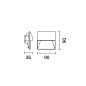 Уличный светильник Walky square wall-mounted iGuzzini — фото 4