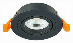 ST251.418.01 ST-Luce St251 точечный потолочный светильник с круглым черным корпусом