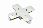 TR1104-WH Denkirs DK Track White соединитель x-образный для треков — фото 1
