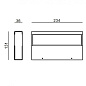 CA042DGGWDI Linea Light Regolo Double Emission 38W LED настенный светильник с двойным свечением серый — фото 1