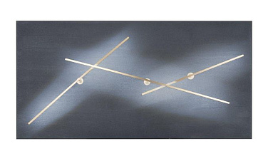 Albatros Icone Накладное бра Rectangular, Bar Black, Brass i-c-0084