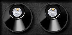 BLACK FOSTER ASYMMETRIC TRIMLESS 2 потолочный встраиваемый светильник, Arkoslight