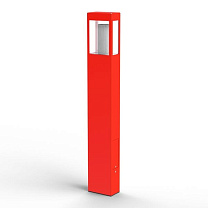 Tetra N° 4; Clear polycarbonate E27 70W; Traffic red