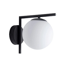 A1924AP-1BK Arte Lamp BOLLA-UNICA настенное бра с белым плафоном и прямым креплением