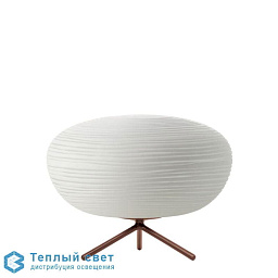 Rituals 2 - LAMPE DE TABLE Foscarini Rituals настольная лампа с круглым рифлёным плафоном и деревянным основанием