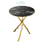 111463 Side Table Westchester gold finish marble top Eichholtz
