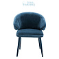 112067 Dining Chair Cardinale roche teal blue velvet  Eichholtz