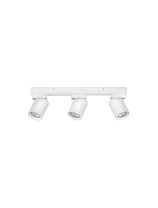 Sandy White Aluminium LED GU10 3x10 Watt 100-240Volt IP20 bulb excluded L: 39 W: 6.5 H : 12.5 cm