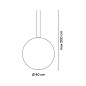 016711/11 Vibia Circus Подвеска Ø 45 см - 0167 Leuchte für Schienenbeleuchtung — фото 1