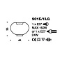 IDL Aurora 9015/1LG Transparent настольная лампа — фото 1