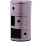 0496720 Kartell Componibili Классический комод с 3 отделениями, фиолетовый — фото 1