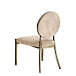 110808 Dining Chair Scribe greige velvet стул Eichholtz