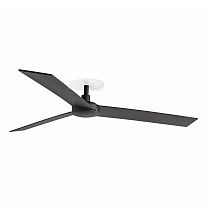 RUDDER 3 RECESSED L Black/walnut fan TUYA