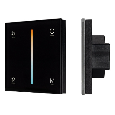 033765 Arlight Панель SMART-P21-MIX-G-IN Black (12-24V, 4x3A, Sens, 2.4G)