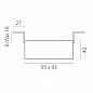 G214507 Lightstar Domino встраиваемый светильник 6.5W — фото 4