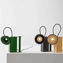 MINIBOX - lampe de table/Marron