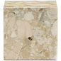 71009-002263 Audo Copenhagen Plinth Приставной столик Cubic 40x40 см, мрамор Kunis Breccia — фото 1