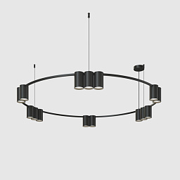 DK4067-BK Denkirs Orbit подвесная люстра с кольцевыми модулями
