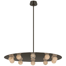 EU-KW5522 Visual Comfort Pertica подвесная многоламповая люстра с круглой металлической платформой