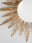 CL0161.GI Sunburst Vaughan потолочный светильник накладного типа с круглым плафоном и позолоченными лучами — фото 1