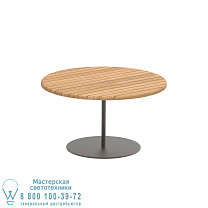 СТОЛИК BUTLER Ø75CM H40CM БРОНЗА С СТОЛЕШНИЦОЙ ИЗ ТИКА Royal Botania