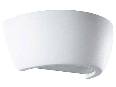 настенный светильник из керамики чашеобразного типа с верхним свечением