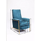 83661 Кресло Relaxchair Lazy Velvet Blue Kare Design