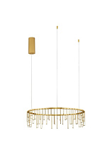 Triac Dimmable Gold Copper & Gold Aluminium LED 25 Watt 220-240 Volt 1875Lm IP20 3000K D: 65 H: 150 cm