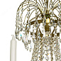 6 Arm Empire Crystal Chandelier in Amber Coloured Brass люстра Gustavian 305504701
