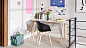 AE834-A553-AR08 Hay HAY Письменный стол CPH 90 2.0, лакированный дуб на водной основе / оттенок белый — фото 4