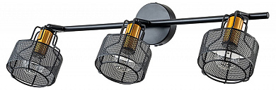 потолочный светильник с тремя сетчатыми плафонами