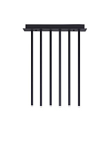 Sandy Black Aluminium LED 17Watt 220-240Volt 573Lm IP20 3000K L: 50 W: 20 H: 65 cm