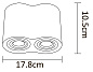 A5645PL-2WH Arte Lamp Falcon точечный накладной светильник GU10 2х50W — фото 3