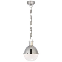 Hicks Small Pendant полированный никель с белым стеклом