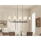Vetivene 8 Light Linear Chandelier Classic Pewter люстра 52453CLP Kichler — фото 3