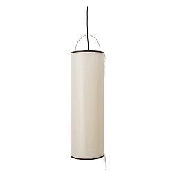 Подвесной светильник GUBI Silk Lantern, чёрный полуматовый / натуральный белый шёлк