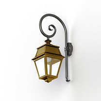 Avenue 2 N° 2; Clear glass E27 105W; Tinted lacquered brass