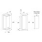 Уличный настенный светильник Ice Cubic rectangular Moretti Luce 3412 — фото 7