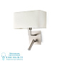 64300 HANNA Nickel wall lamp with LED reader настенный светильник Faro barcelona